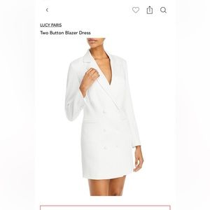 Lucy Paris White Blazer Dress